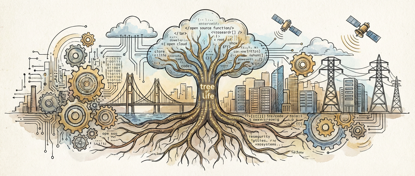 The Real Picture on Open source software sustaining modern infrastructure